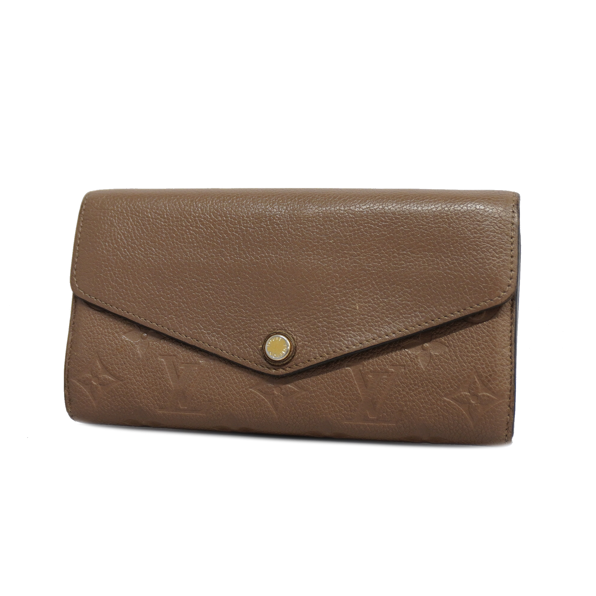 Louis Vuittonauth Monogram Empreinte Portefeuille Sarah M61182 Long Wallet